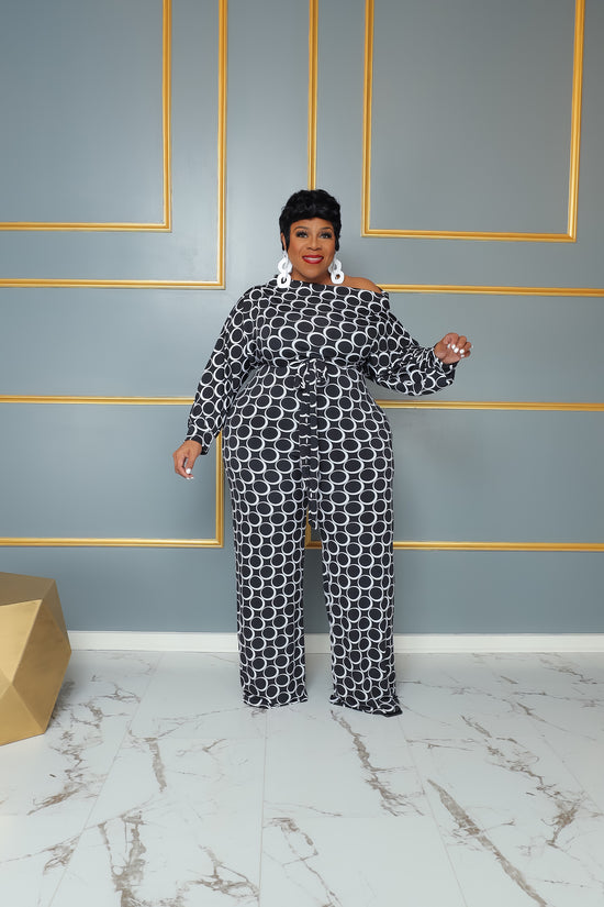 Black O Dolly Off Shoulder Jumpsuit