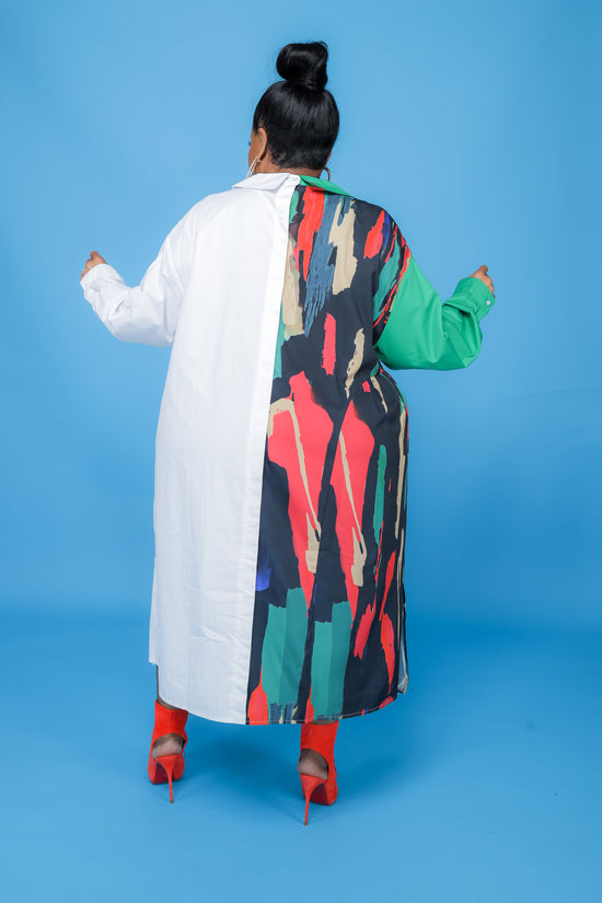 Half Painted Tunic Dress