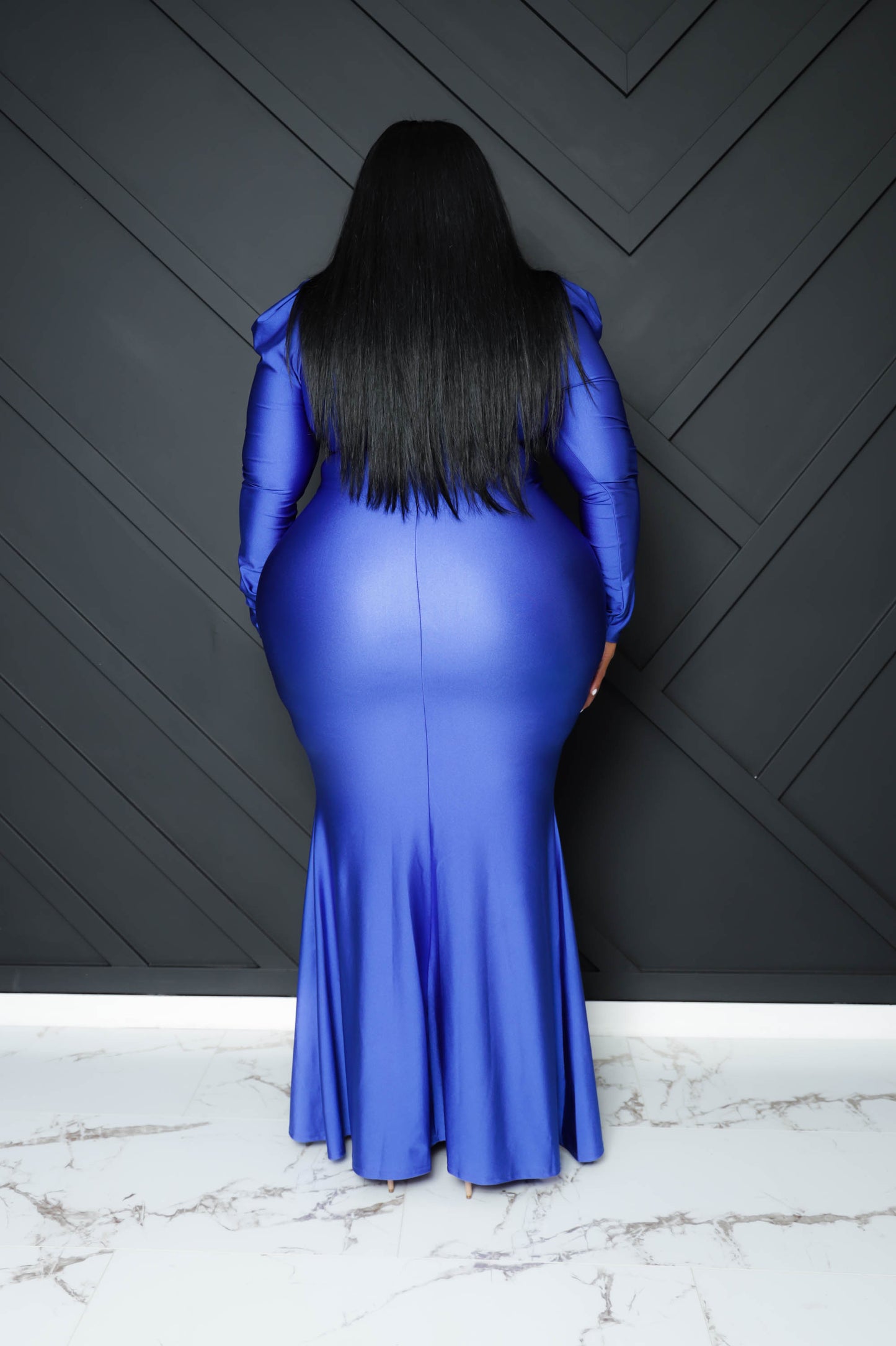 Load image into Gallery viewer, Royal Blue Twisted By The Waist Gown
