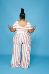 Pink Peppermint Stripe Set