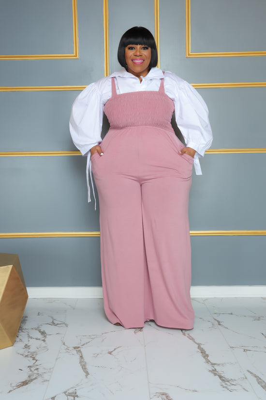 Rose Retro Overall Jumpsuit