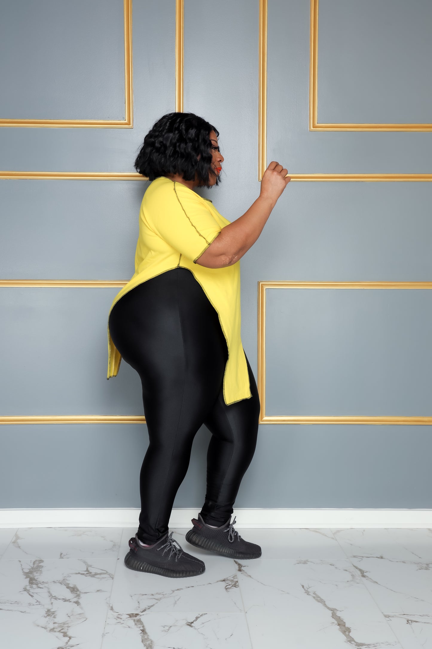 Yellow Pointed Down Top