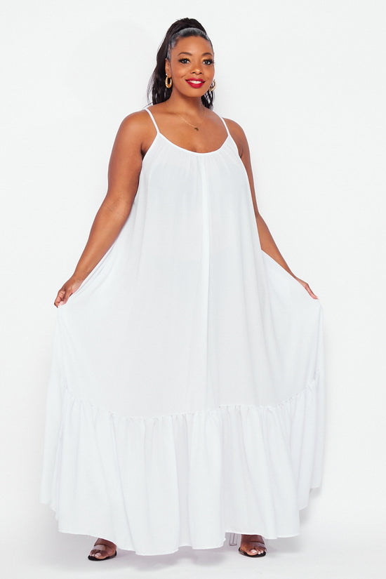 Load image into Gallery viewer, White Lea Maxi Dress
