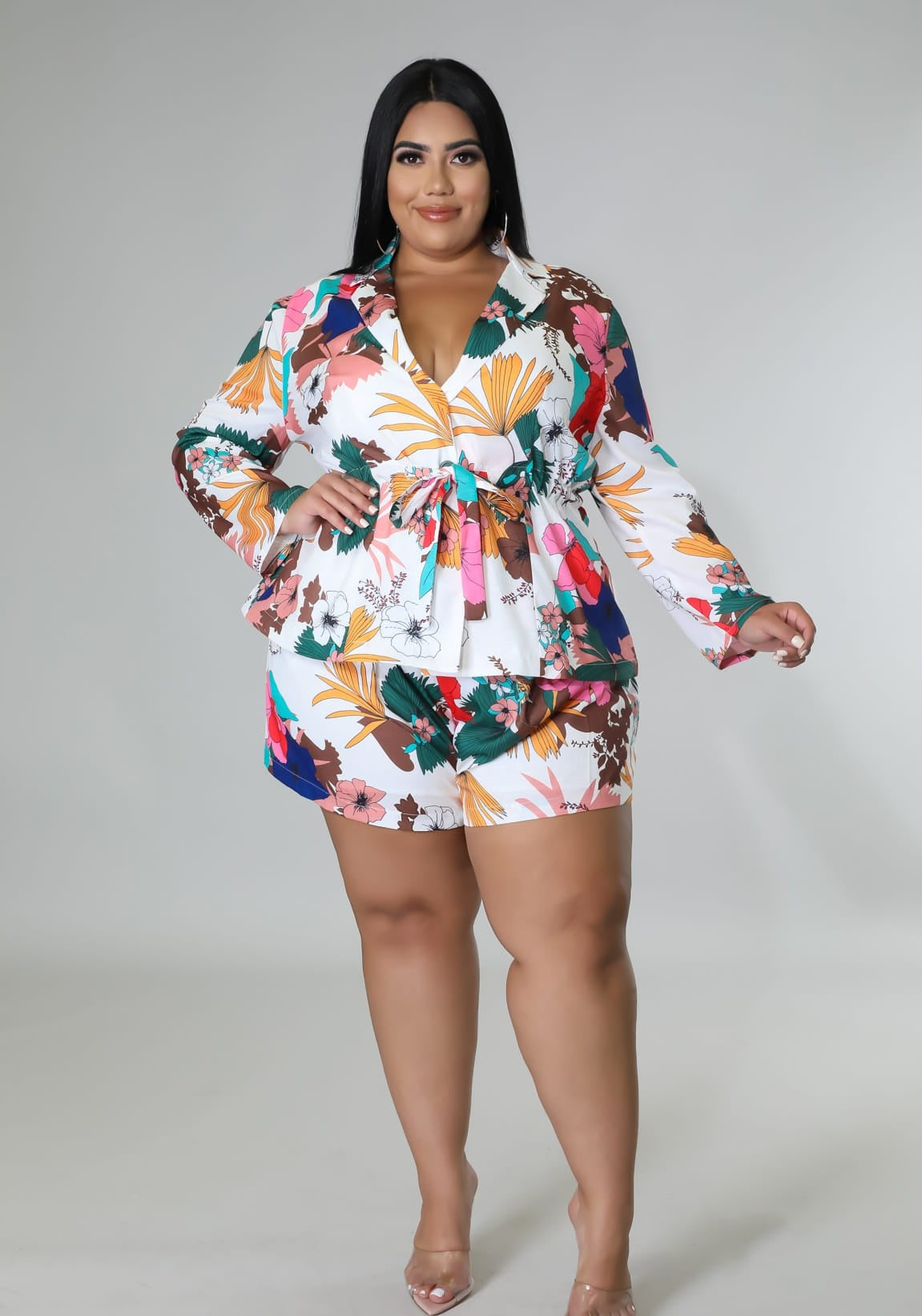 Load image into Gallery viewer, Charlie Floral Short Set
