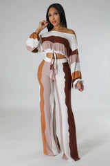 Rich Auntie Stripe Pant Set