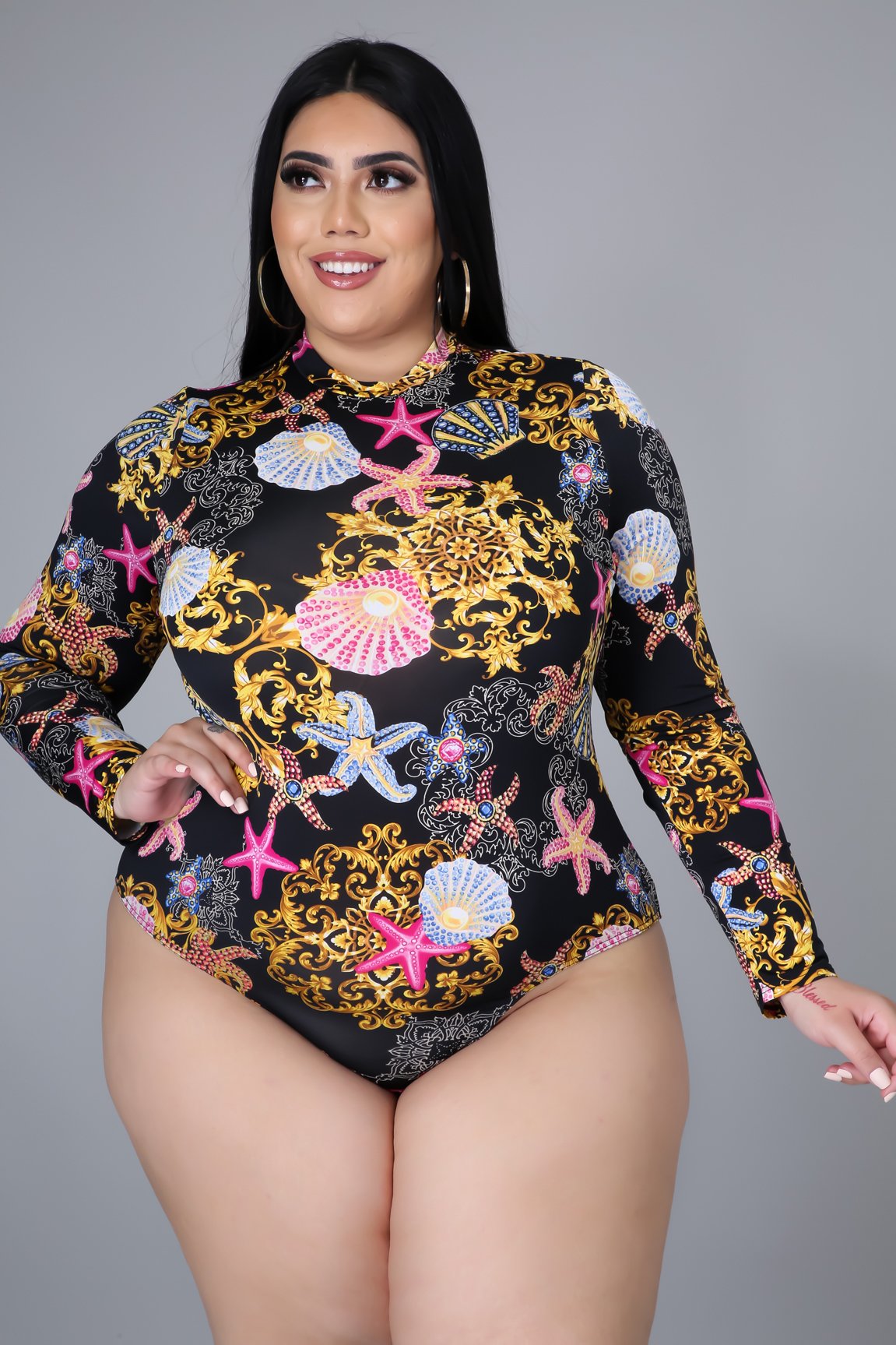 Black Sea Shell Bodysuit