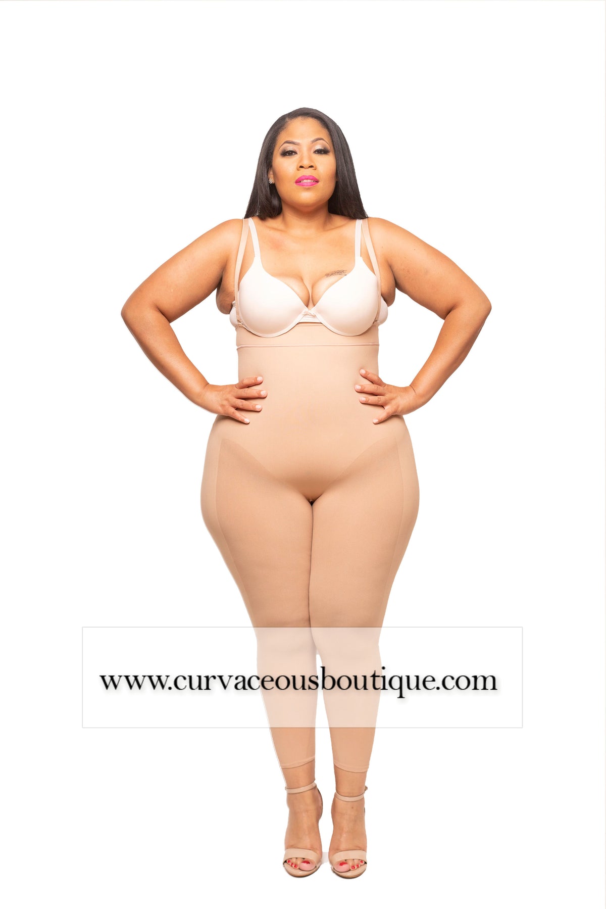 Long Nude Seamless High Waist Shaper