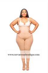 Long Nude Seamless High Waist Shaper