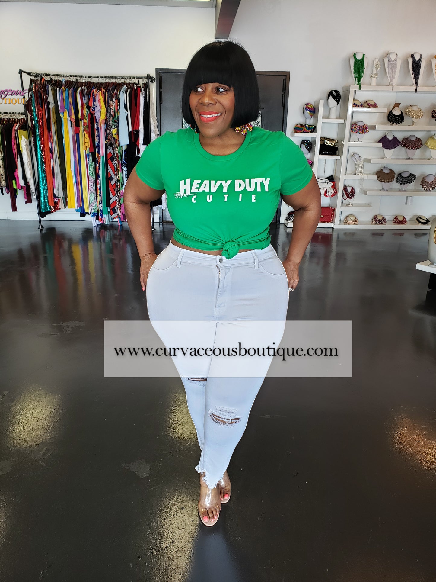 Green Heavy Duty Cutie Tee