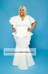 Ivory Voluptuous Skirt Set