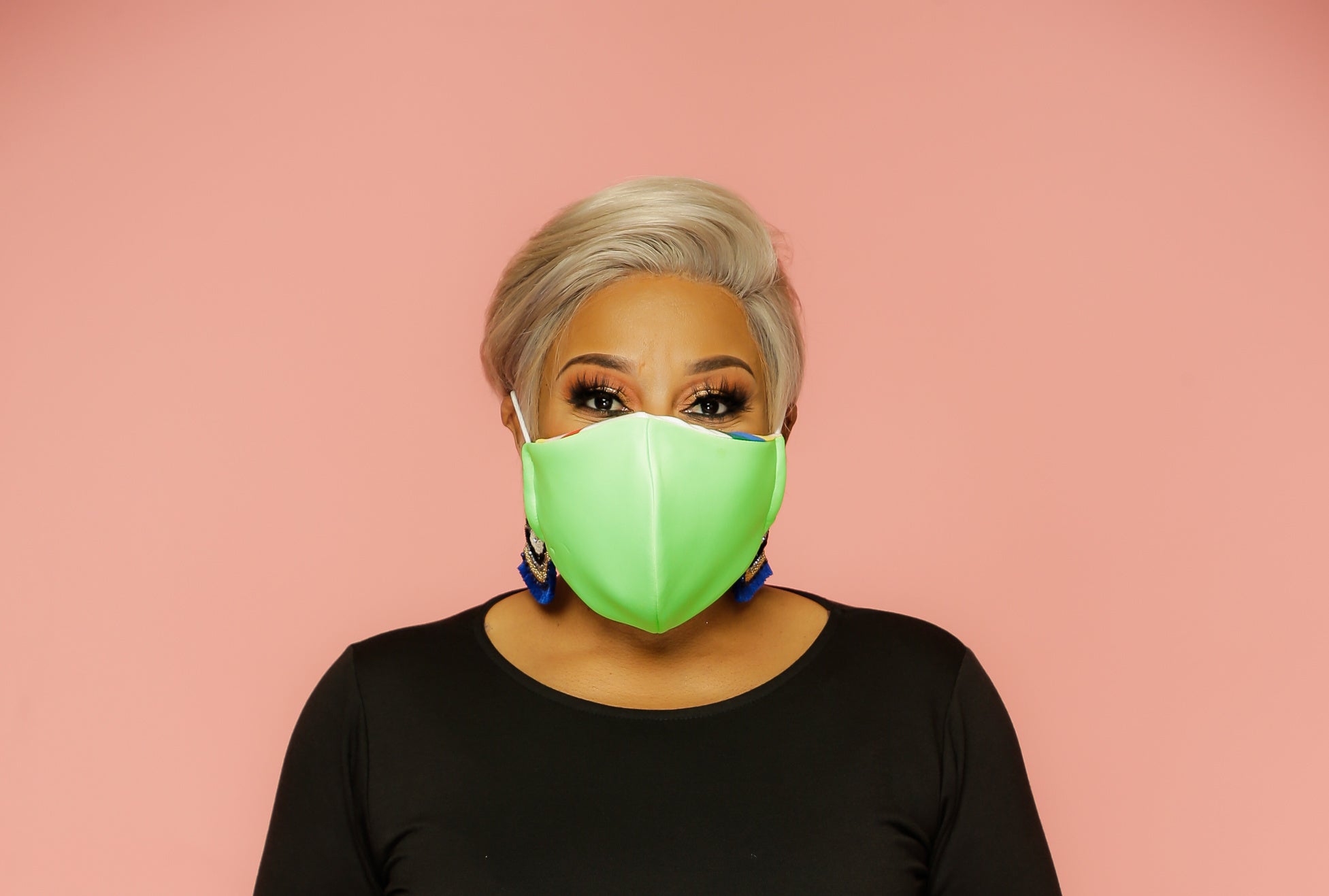 Neon Green Reversible Face Mask