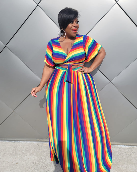 Load image into Gallery viewer, Rainbow Lashun Skirt Set
