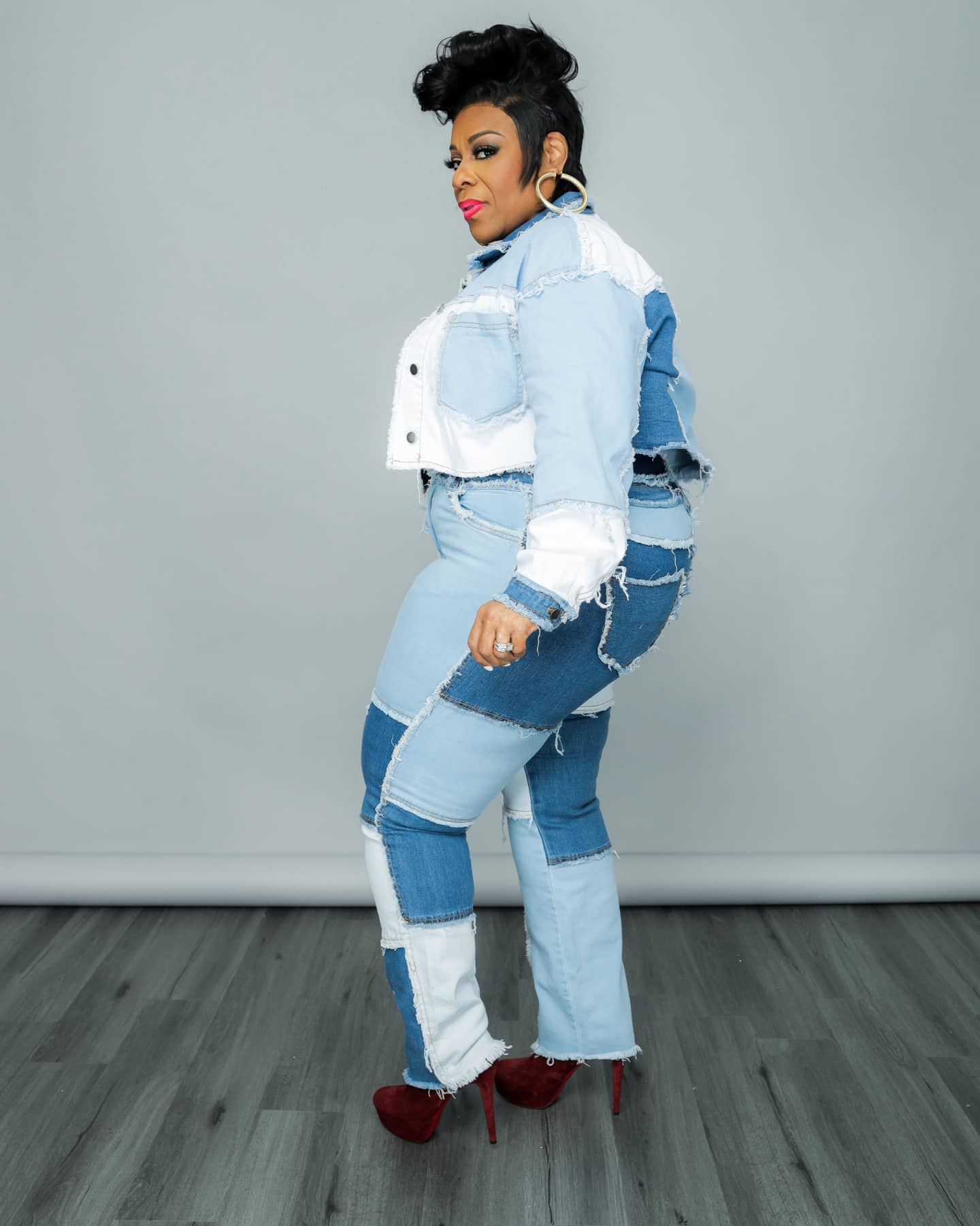 2021 Womens Denim Patchwork Tracksuit Set Active Wear Fall Jackets Women,  Jeans, And Pants Fitness Outfit In Plus Size Y0625 From Mengqiqi04, $17.31