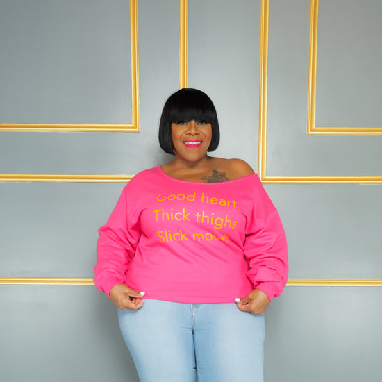 Load image into Gallery viewer, Pink Good Heart Sweatshirt
