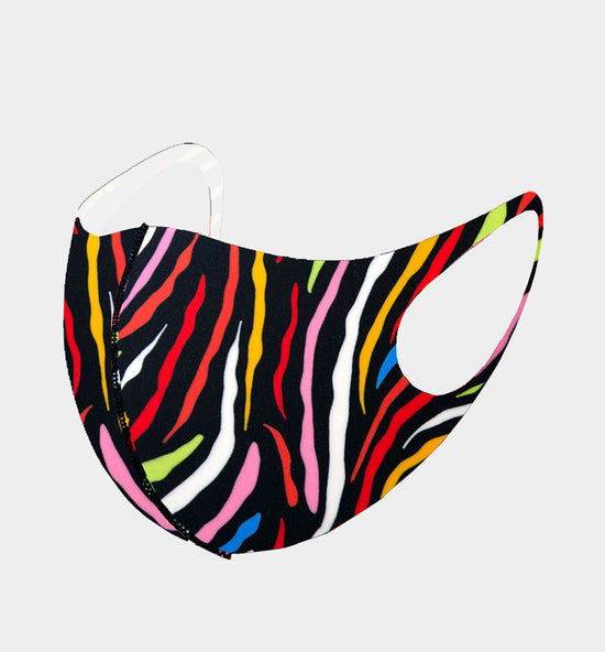 Load image into Gallery viewer, Colorful Zebra Face Mask
