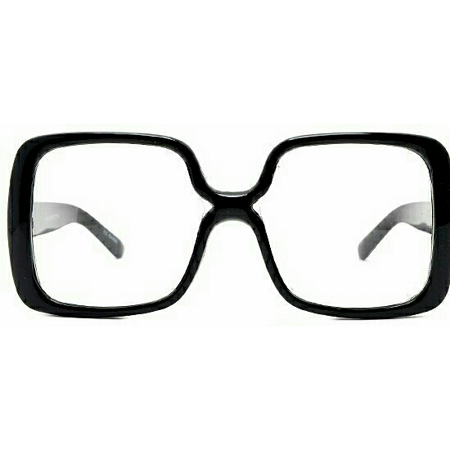 Black Jackie O Oversize Glasses