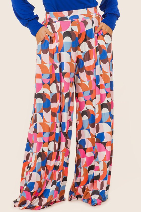 Abstract Print Palazzo Pants