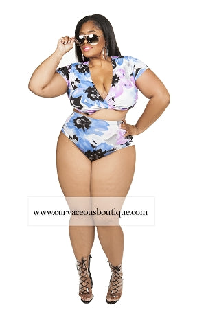 Load image into Gallery viewer, Shari Floral Flair Swim Set

