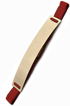 Red Metal Plate Belt