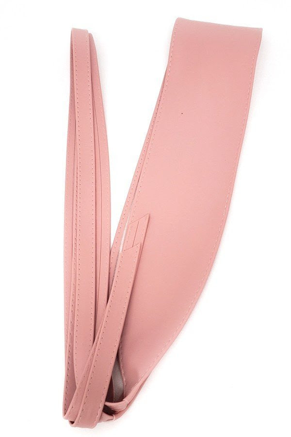 Soft Pink Slim Kimono Plus Size Belt