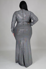 Set In Metallic Gown