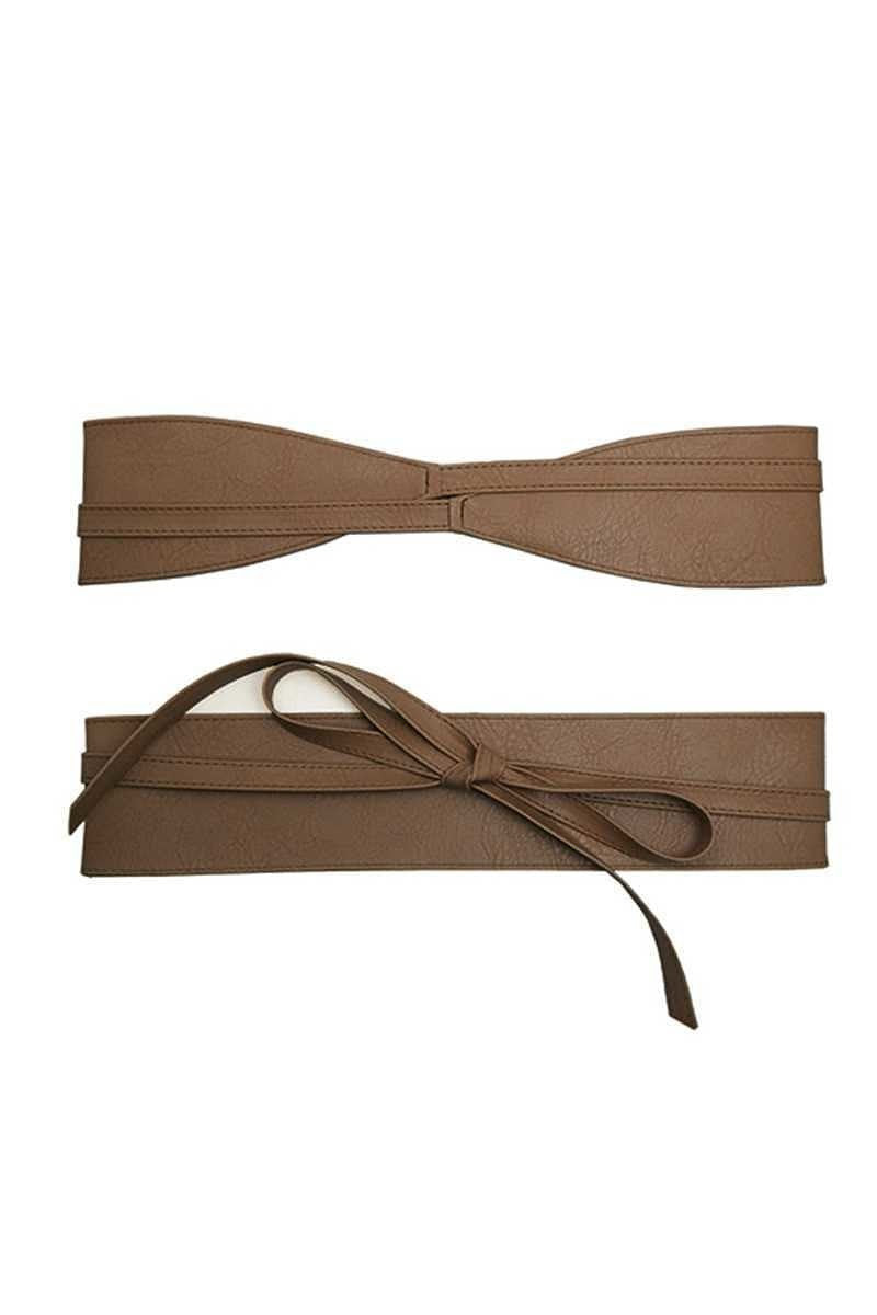 Brown Slim Kimono Plus Size Belt