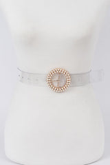 Circle Pearl Clear Belt