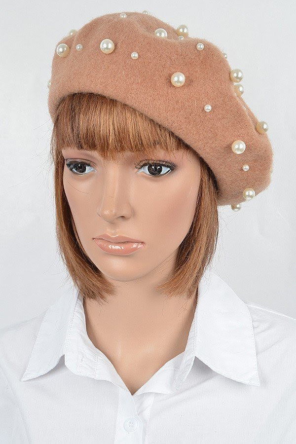 Camel Pearl beret