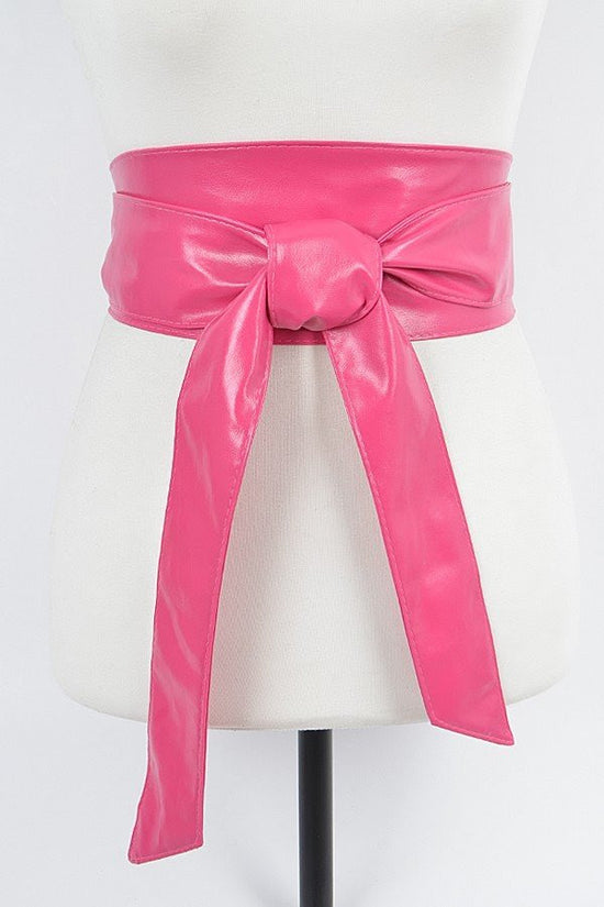 Pink Wide Kimono Plus Size Belt